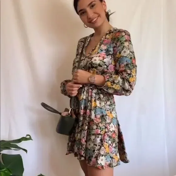 NWOT Bloggers favorite floral mini dress— Zara - Picture 4 of 5